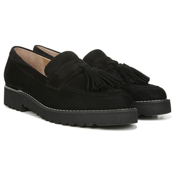 Franco Sarto Carolynn Tassel Loafer Black Suede - Picture 9 of 9